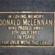 Photo of headstones/thumb_Donald McLennan (d1951) MI Mt Thompson Qld